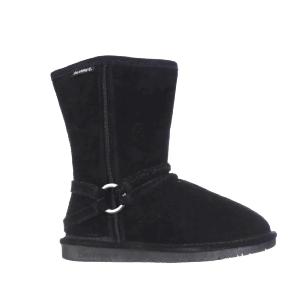 Bearpaw Womens 9M Black Adele Suede Pull On Boots - Picture 3 of 10